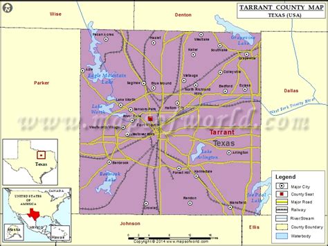 Printable Map Of Tarrant County