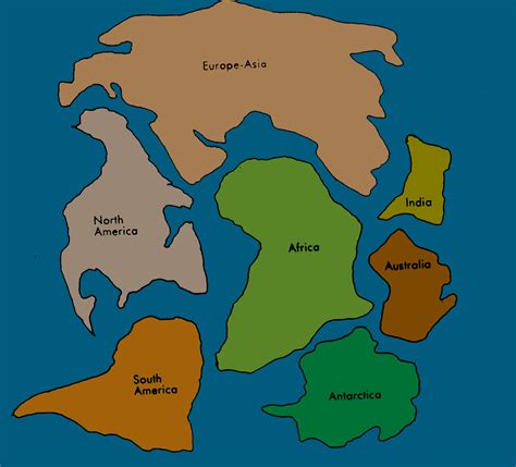 Printable Map Of The Pangea