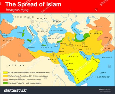 Printable Map Of The Spread Of Islam