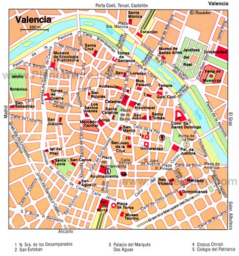 printable map of valencia spain