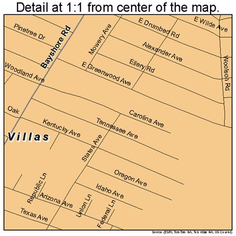 Printable Map Of Villas Nj