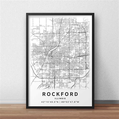 Printable Map Rockford Il