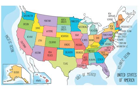 Printable Map State By State