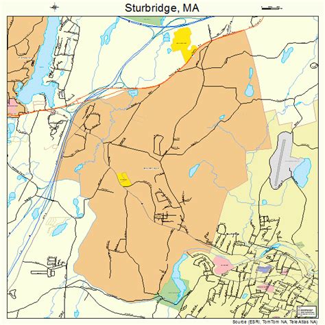 Printable Map Sturbridge Ma