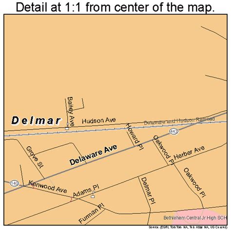 Printable Maps Of Delmar Ny