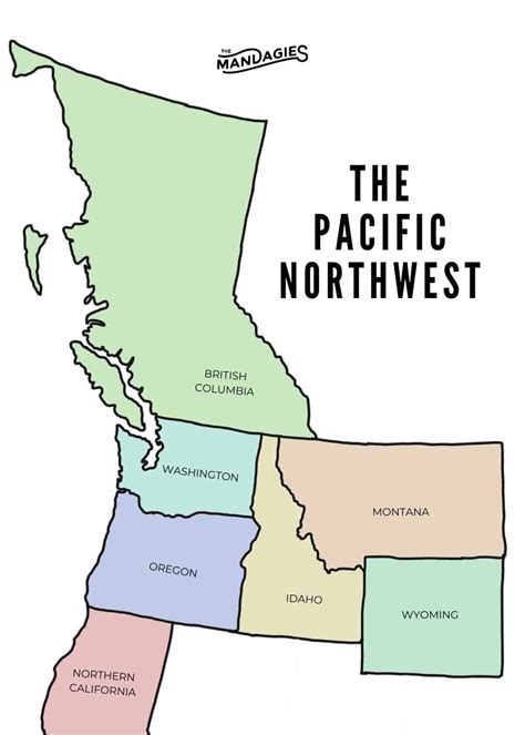 Printable Maps Pacific Northwest