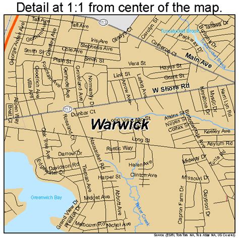 Printable Maps Warwick Ri