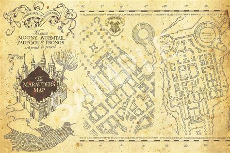 Printable Marauders Map Free