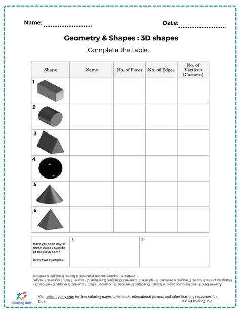 Printable Math Geomtry Games