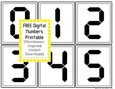 Printable Math Numbers For Clock