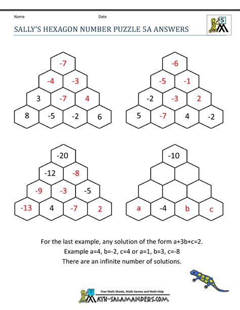 Printable Math Puzzles For 5Th Grade