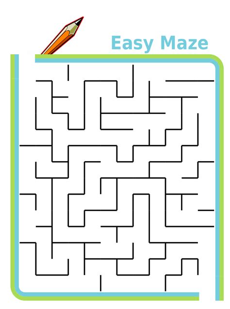 Printable Maze For Elementary Kids