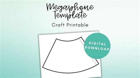 Printable Megaphone Template Simple