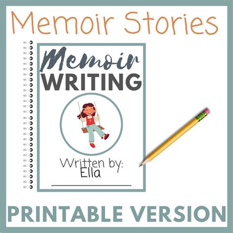 Printable Memoirs Elementary School