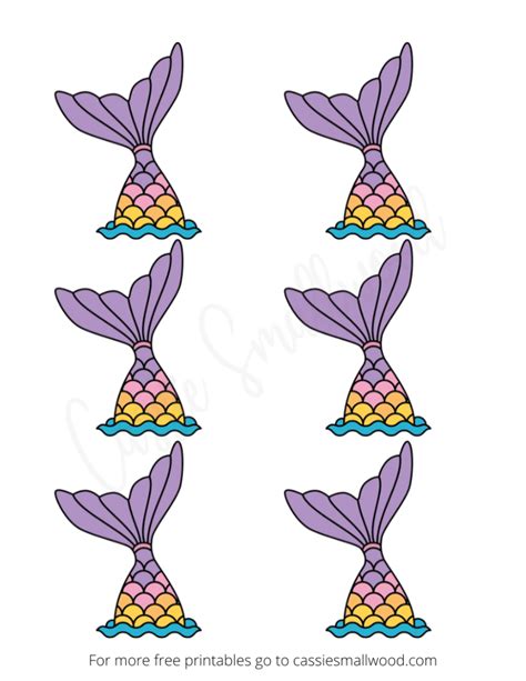 Printable Mermaid Fin Patterns