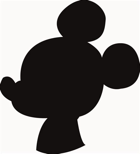 Printable Mickey Silhouette