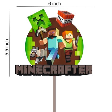 Printable Minecraft Cake Toppers