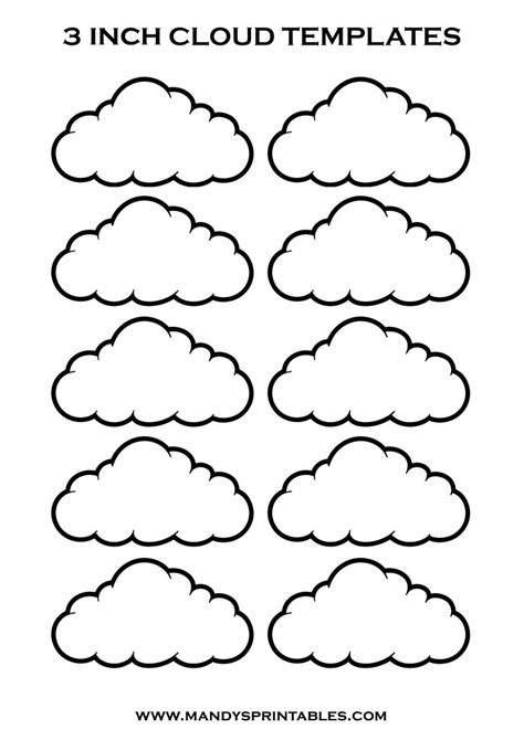 Printable Minecraft Cloud Template