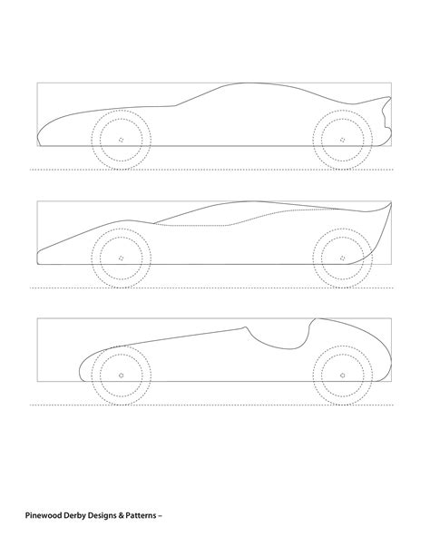 Printable Minecraft Pinewood Derby Template