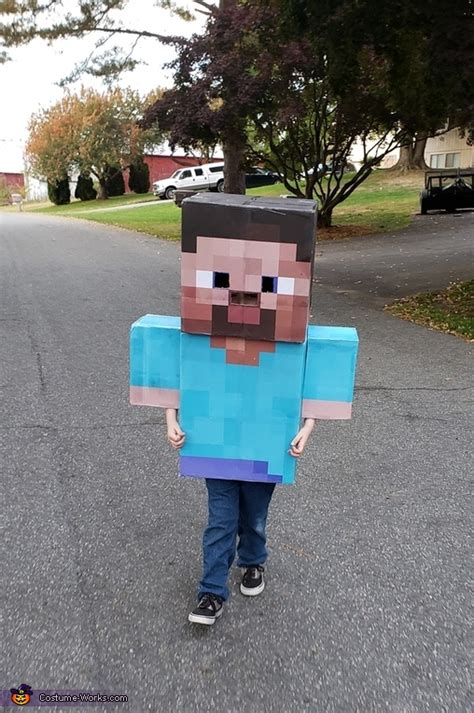 Printable Minecraft Steve Costume
