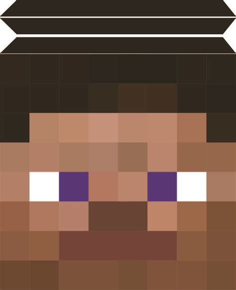 Printable Minecraft Steve Head