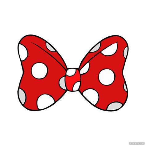 Printable Minnie Mouse Bow: A Cute Addition To Your Diy Projects