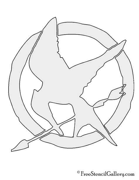 Printable Mockingjay Stencil