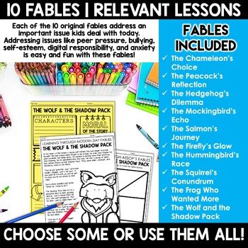 Printable Modern Day Fables