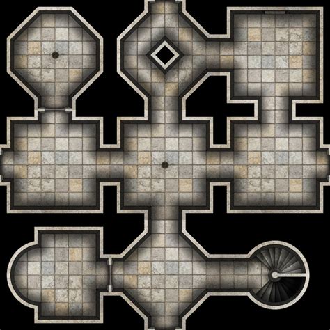 Printable Modular Dungeon Tiles