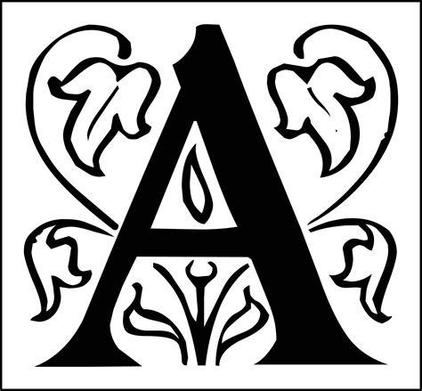 Printable Monogram Stencil