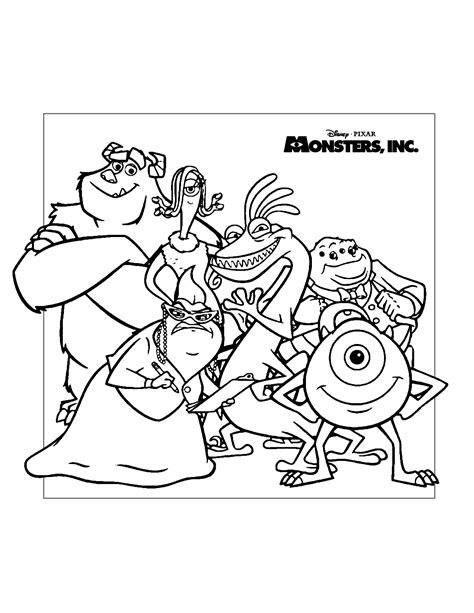 Printable Monsters University Characters