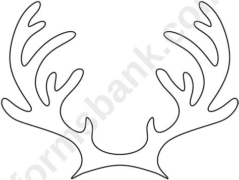 Printable Moose Antler Pattern