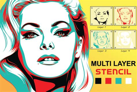 Printable Multi Layer Stencil Templates