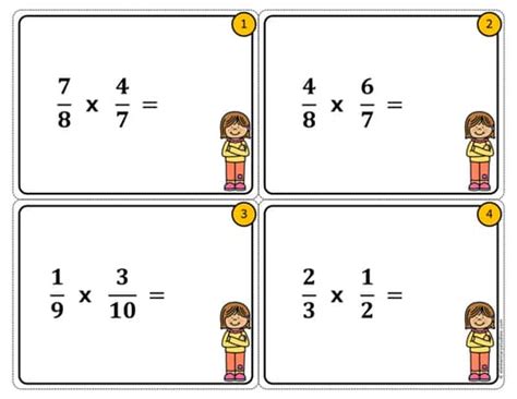 Printable Multiplying Task Cards Grade 3