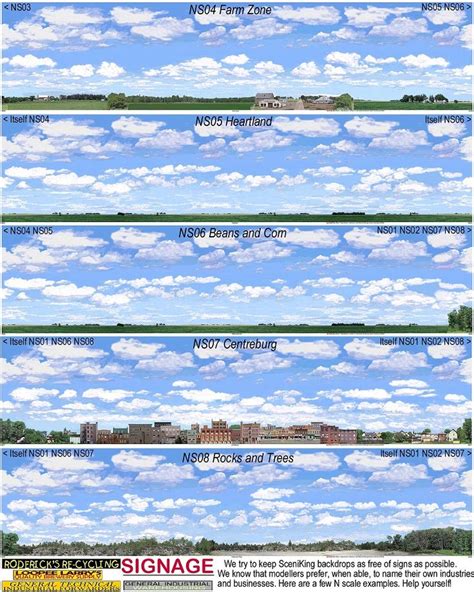 Printable N Scale Backdrop