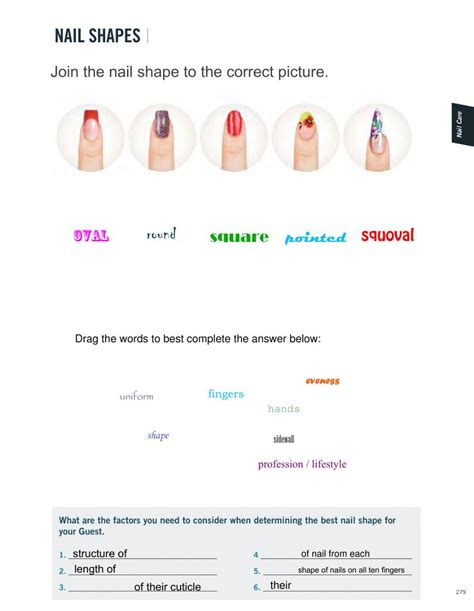 Printable Nail Care Worksheets