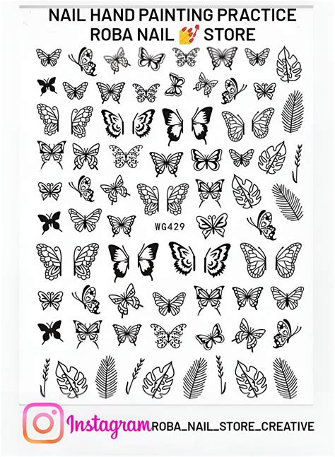 Printable Nail Decal Fall Trees