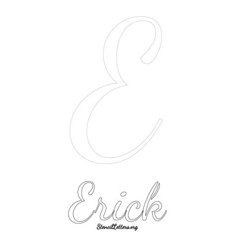 Printable Name Stencil Eric