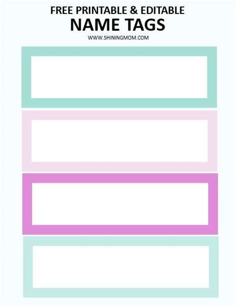 Printable Nameplate For Artwork