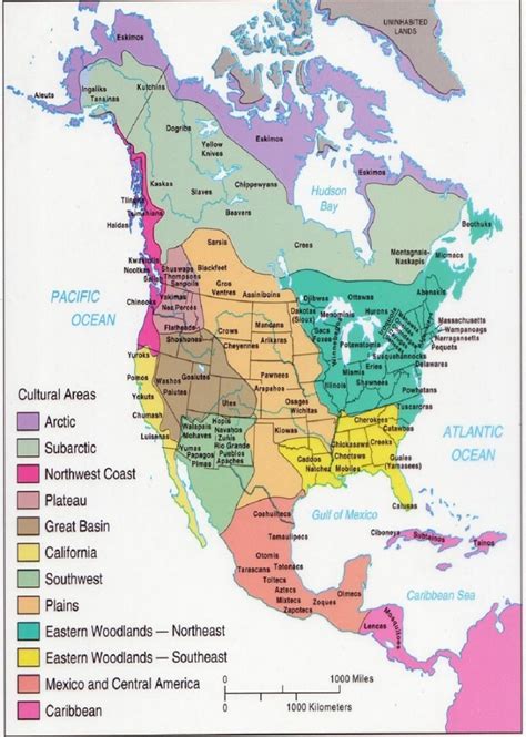 Printable Native American Territory Map