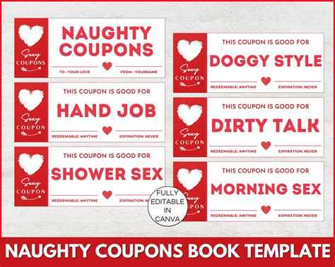 Printable Naughty Coupons Vectoria