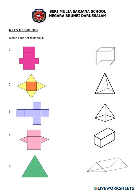 Printable Nets Of Solids
