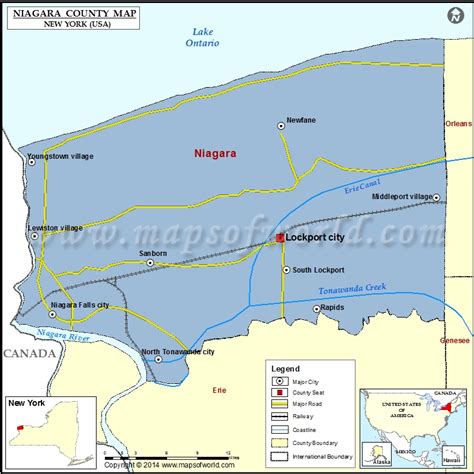 Printable Niagara County Maps