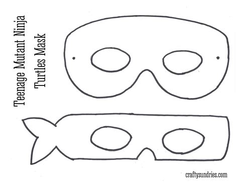 Printable Ninja Mask Template