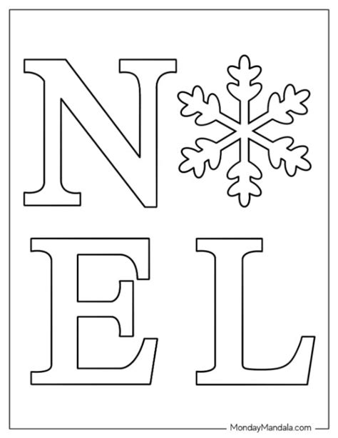 Printable Noel Stencil