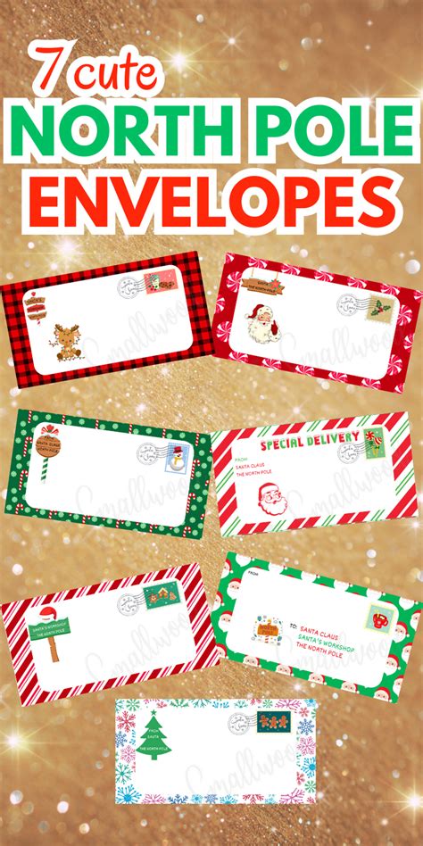 Printable North Pole Envelopes