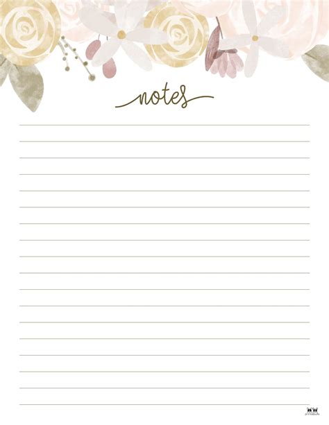 Printable Note Paper For Letter