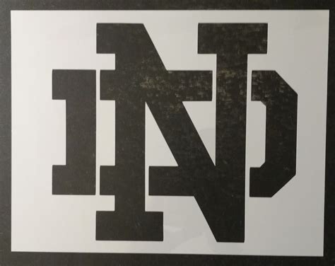 Printable Notre Dame Stencil