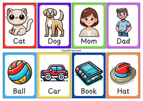 Printable Noun Flashcards