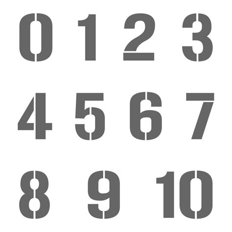 Printable Number Sign Stencil